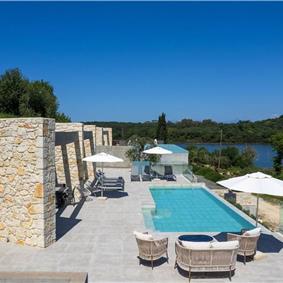 3 bedroom villa with pool & sea view, near Acharavi, sleeps 6